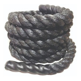 Corda Naval Rope Crossfit Training Sisal Preto 50mm X 5 Mt.