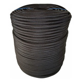 Corda Pp Polipropileno Multiuso Anti Deslisante 6mm X 200m . Cor Preto
