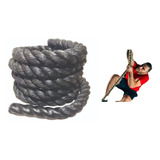 Corda Sisal Preto Naval Rope Climb Esc. Cross 40mm X 4m