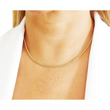 Cordão Baiano Corrente 3.4 Grama Tam 45cm Ouro 18k + Brinde