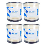 Cordão Corda Barbante Cru Fio 8mm Algodão Rolo 20m Kit 4 Pçs