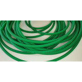 Cordão Correia Redonda Rugoso Pu Verde 3mm - 10-metros