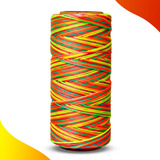 Cordão Encerado 1mm - Fio Cordone - 100m - Diversas Cores Cor Mul2 - Multicolorido Leitoso