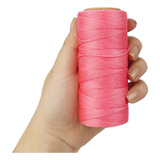 Cordão Encerado 1mm - Fio Cordone Rosa Chiclete- 100 M Nybc Cor Rose Chiclete