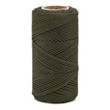 Cordão Encerado De Algodão Danitex 1mm Com 100mts Cor 5953- Musgo