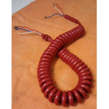 Cordão Espiral Telefone Antigo Vermelho - Kit Com 10 Peças