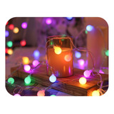 Cordão Led Fio Luz Varal 8f 80 Bolinhas Fio Transparente 8m Cor Das Luzes Colorido 110v