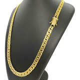 Cordão Masculino 10mm Banhado A Ouro 18k Grumet Grosso