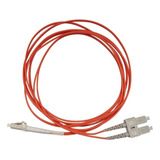 Cordão Óptico Duplex Multimodo 62.5 Mm Sc Lc Laranja 2,5 Mts