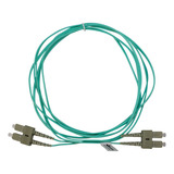 Cordão Óptico Sc-upc Multimodo 50/125µm Duplo Om4 2,5 Metros