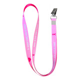 Cordão P Crachá Pescoço Acetinado Outubro Rosa 50 Und