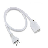 Cordão Prolongador Tripolar 2,5mmx0,80cm Branco