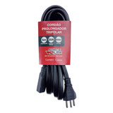 Cordão Prolongador Tripolar 20a 5m Alta Potencia 3x2,50mm