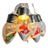 Cordão Varal Mini Lâmpadas Bulbo Luz De Fada De 2m 1u