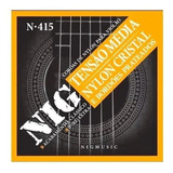 Cordas De Violão Nylon Nig N415 Encordoamento Tensão Média
