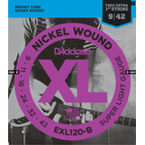 Cordas Guitarra Daddario Exl120 B 009 + Mi Extra