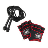 Corde De Pular Ajustável Luva Academia Musculação Exercicio 