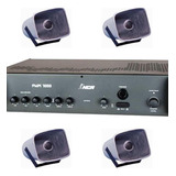Corneta Balde Fibrasom G 086 - 4pç + Amplificador Pwm1000