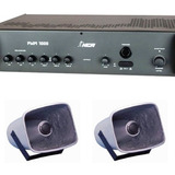 Corneta Balde G 086 Fsaudio 2 Pçs + Amp Pwm1000 + Microfone
