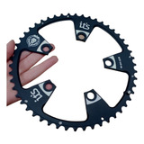 Coroa Ictus Road Indexada Bcd 110 Pedivela Preta 5 Furos