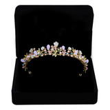 Coroa Tiara Noiva Floral Debutante Dama D Honra Feita A Mão 