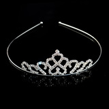 Coroa Tiara Princesa Infantil Enfeite Daminha Casamento Debu Cor Preto