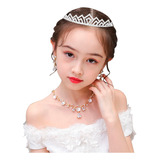 Coroa Tiara Princesa Infantil Enfeite Daminha De Casamento