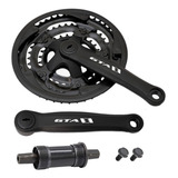 Coroa Tripla Pedivela Bicicleta 29 48d Protetor Pe Esquerdo