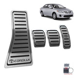 Corolla 2003 A 2013 Pedaleiras Com Descanso Em Inox Manual