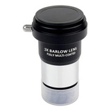 Corpo De Metal 3x Barlow Lens Para Telescópio Astronômico