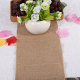 Corredor De Mesa Rústico Nature Hessian Jute Burlap Ribbon