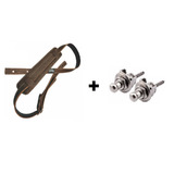 Correia Alça Basso Vintage Slash Couro + Strap Lock