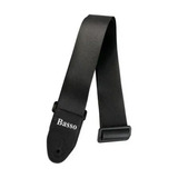 Correia Alça Basso Violão Guitarra Basso Courino Preto