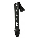 Correia Basso Ny-01 Nylon Bordado Deus É Fiel