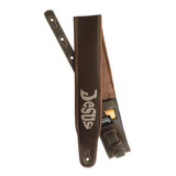 Correia Guitarra Violão Baixo Basso Alça Peixe Jesus Marrom