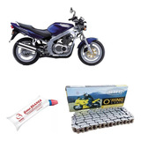 Corrente 520x110 Kmc Moto Modelo Suzuki Gs500 + Brinde