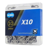 Corrente Bicicleta Kmc X10 Silver 116l 10v Shimano Sram Mtb