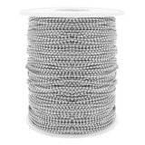 Corrente Bolinha Níquel Prata Chaveiros Bijuterias 1.5mm 10m