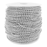 Corrente Bolinha Níquel Prata Chaveiros Bijuterias 2.4mm 10m