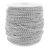 Corrente Bolinha Níquel Prata Chaveiros Bijuterias 3.2mm 10m