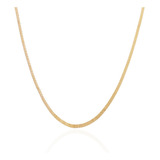Corrente Colar Bismarck Italiana Ouro 18k 750 40 Cm 2,60 Mm