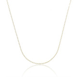 Corrente Cordão Americana Masculino 60cm Ouro 18k 750