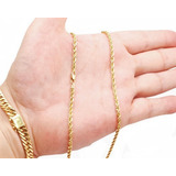 Corrente Cordão Baiano Em Ouro 18k Masculino 60cm 4.5 Gramas