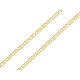 Corrente Cordão Piastrine 60cm Masculino Ouro 18k Grosso