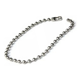 Corrente De Bolinha 12cm C/ Canoa Tag Chaveiro 50 Unidades