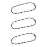 Corrente De Bolinha Ferro Canoa 7cm Chaveiro Confecção 300