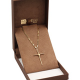 Corrente De Ouro 18k Masculina Cartier 60cm + Cruz Cipó