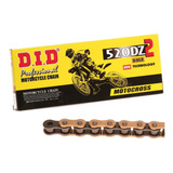 Corrente Did Japan Dz2 520 Gold Para Off Road Motocross