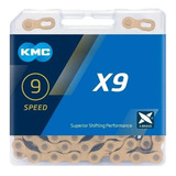 Corrente Kmc X9 Ti-n Gold Dourado 116l 9v Shimano Sram Mtb