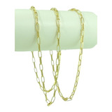 Corrente Masculina Alongada 3 60 Cm Ouro 18k 750 Colar